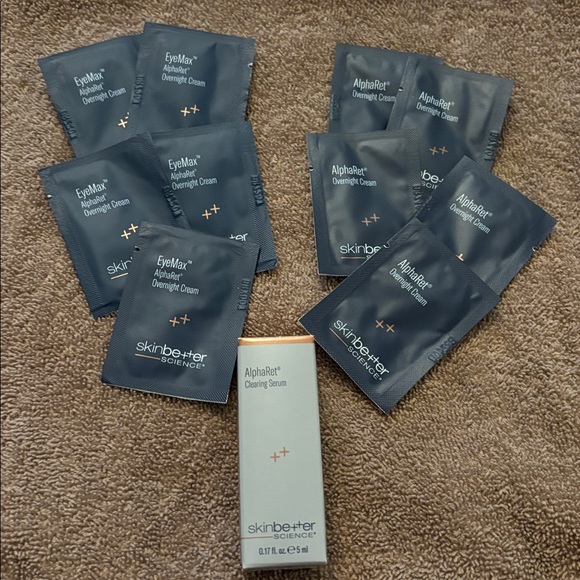Skin Better Science AlphaRet Overnight Cream,Eyemax&clearing serum sample lot - Picture 1 of 4